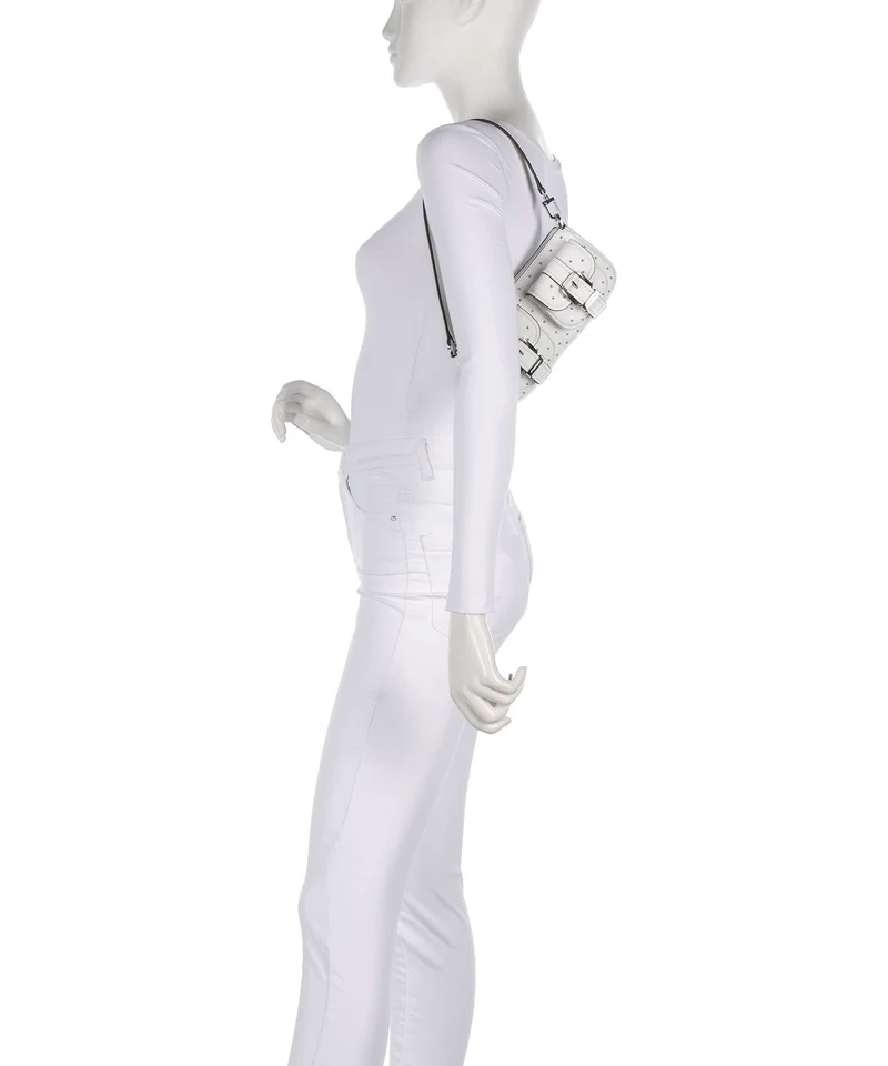 Michael Kors Zoe Small Schultertasche optic white