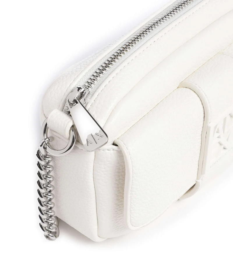 Armani Exchange Susy Soft Umhängetasche off white