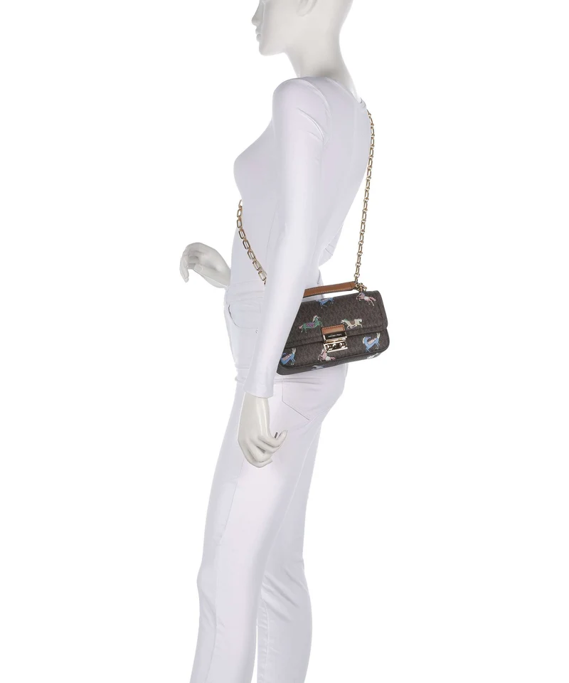 Michael Kors Tribeca Small Schultertasche brown/acorn