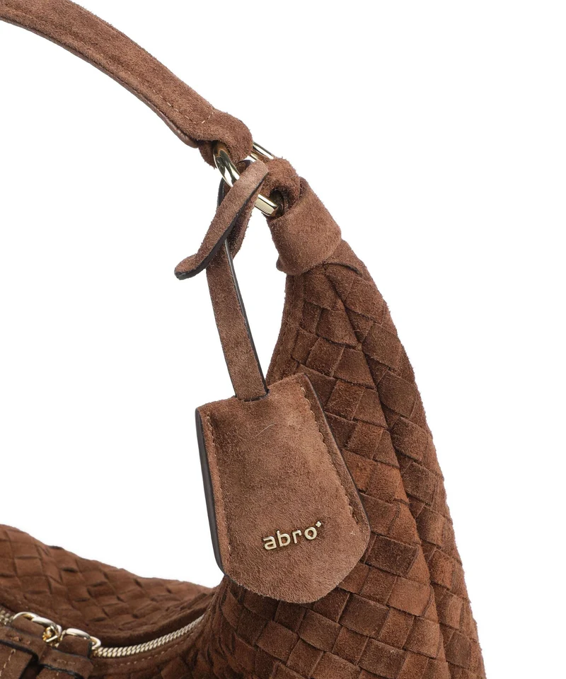 Abro Suede Nana Small Beuteltasche wood