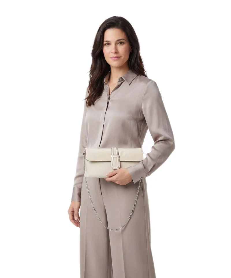 Abro Venice Luna Schultertasche milk