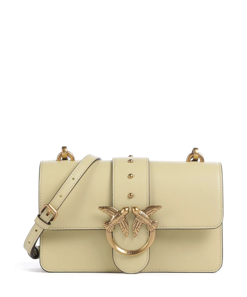 Pinko Love One Mini Umhängetasche giallo vaniglia/antique gold