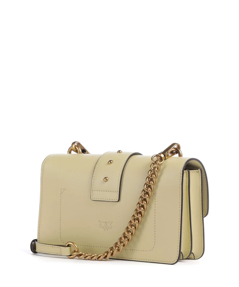 Pinko Love One Mini Umhängetasche giallo vaniglia/antique gold
