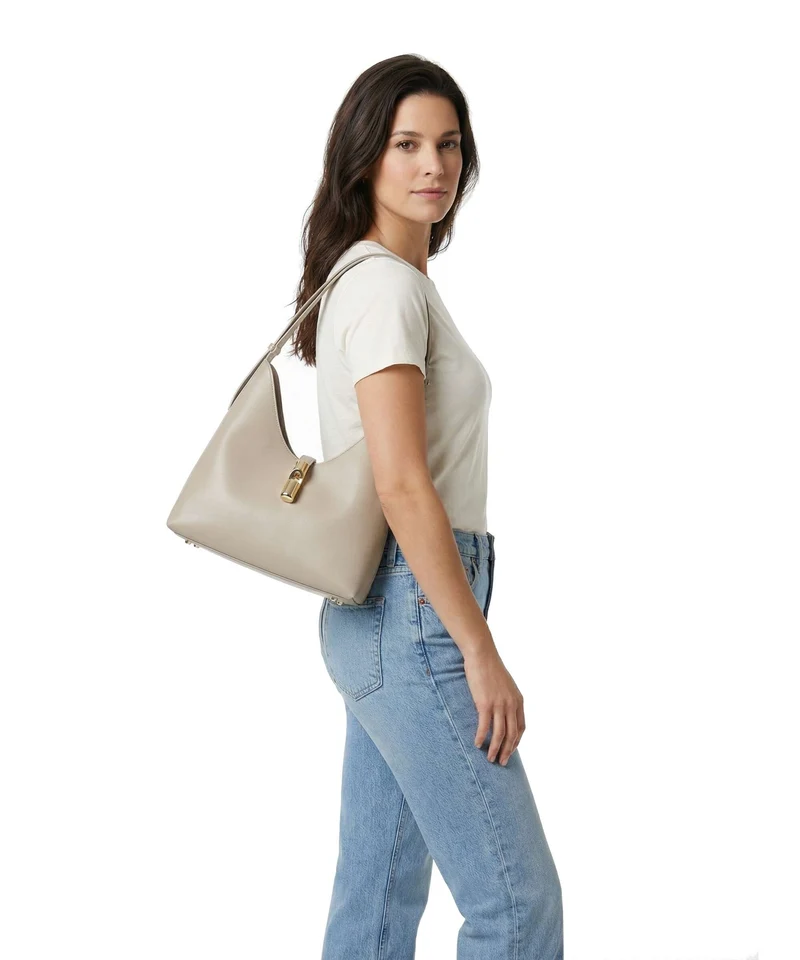 Furla Goccia M Beuteltasche linen