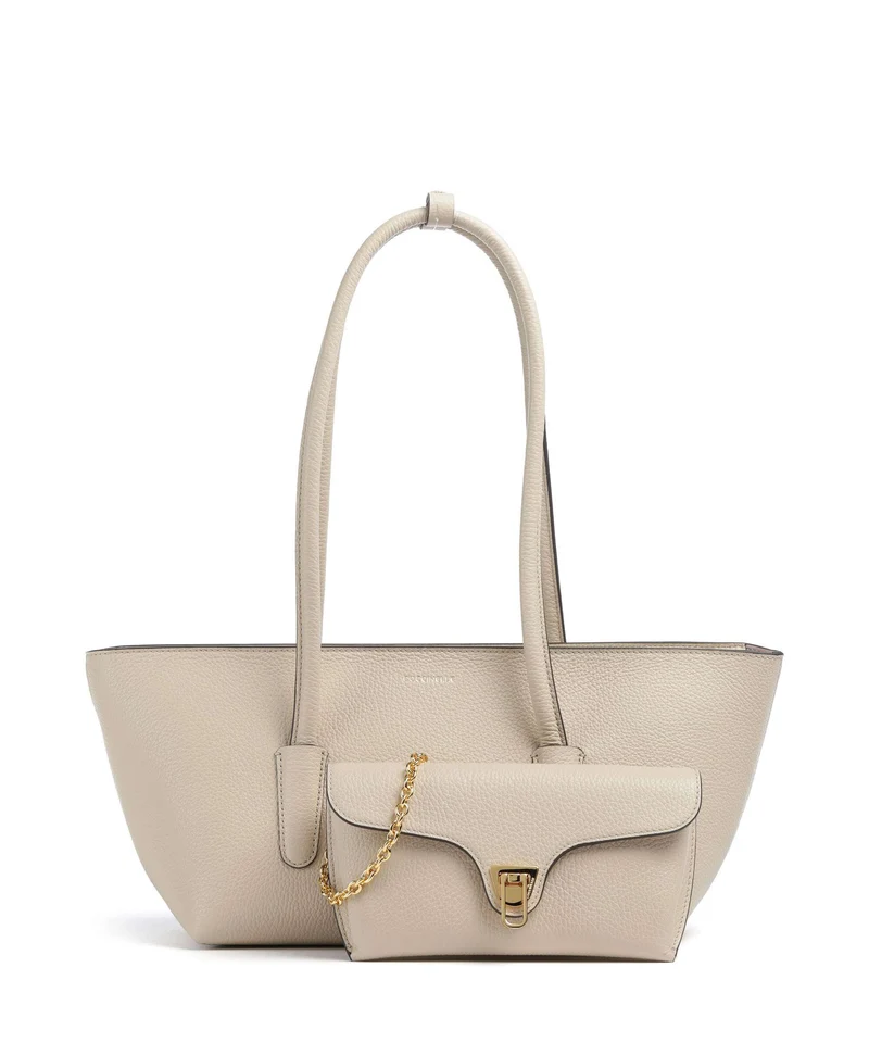 Coccinelle Beat Double Schultertasche sandshell