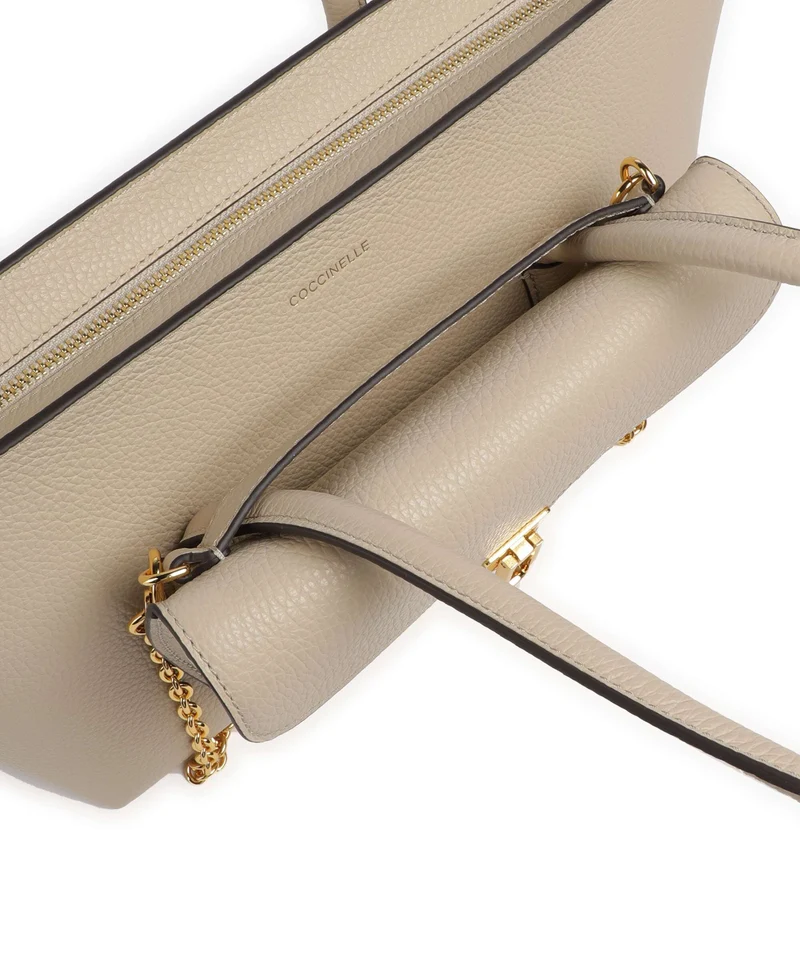Coccinelle Beat Double Schultertasche sandshell