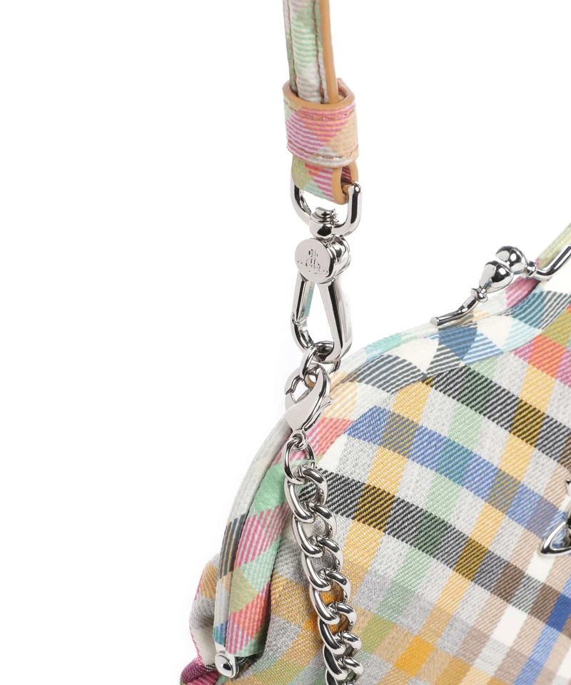 Vivienne Westwood Belle Heart Frame Heather Check Umhängetasche multicolour