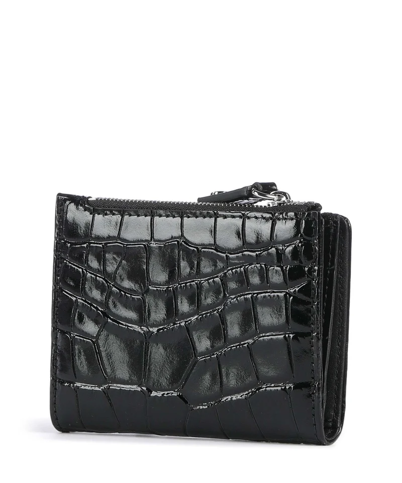 Vivienne Westwood Embossed Croc Slim Geldbörse black