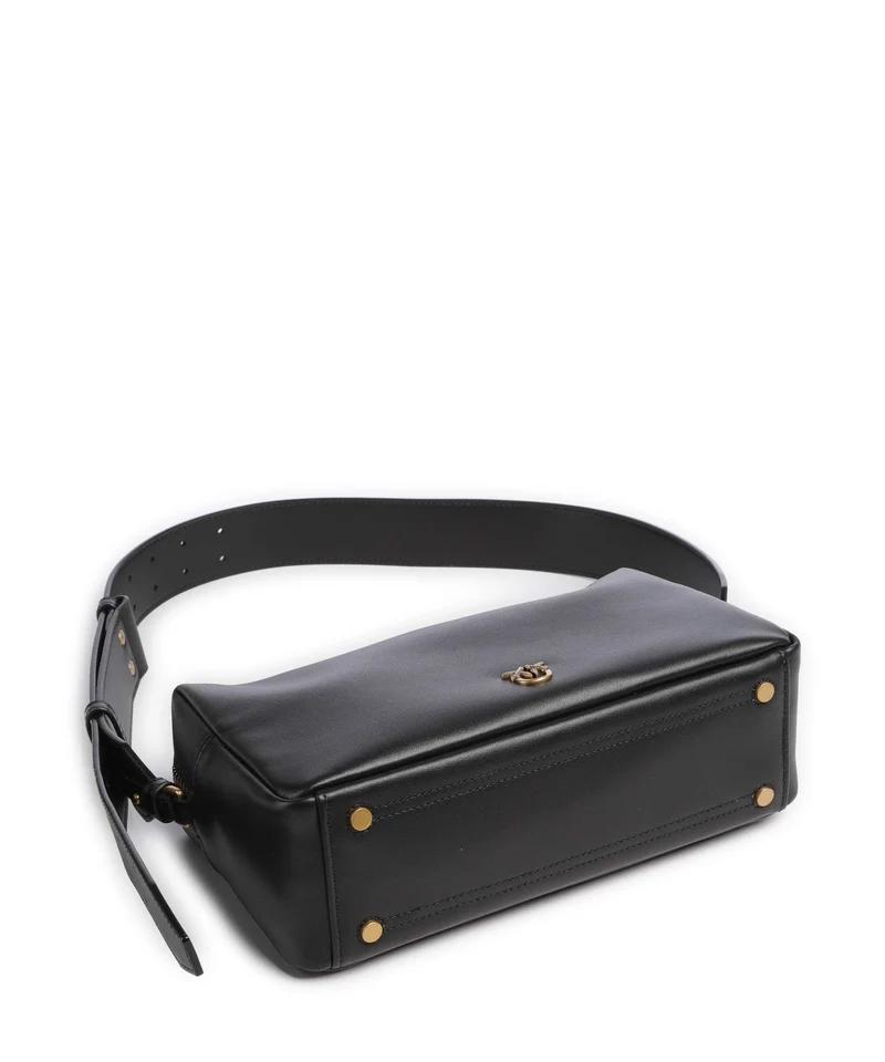 Pinko Schultertasche nero/antique gold