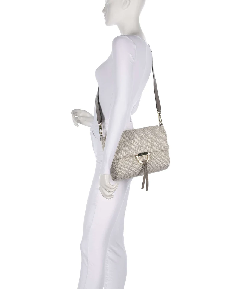 Abro Raffia Classica Temi Medium Schultertasche sahara