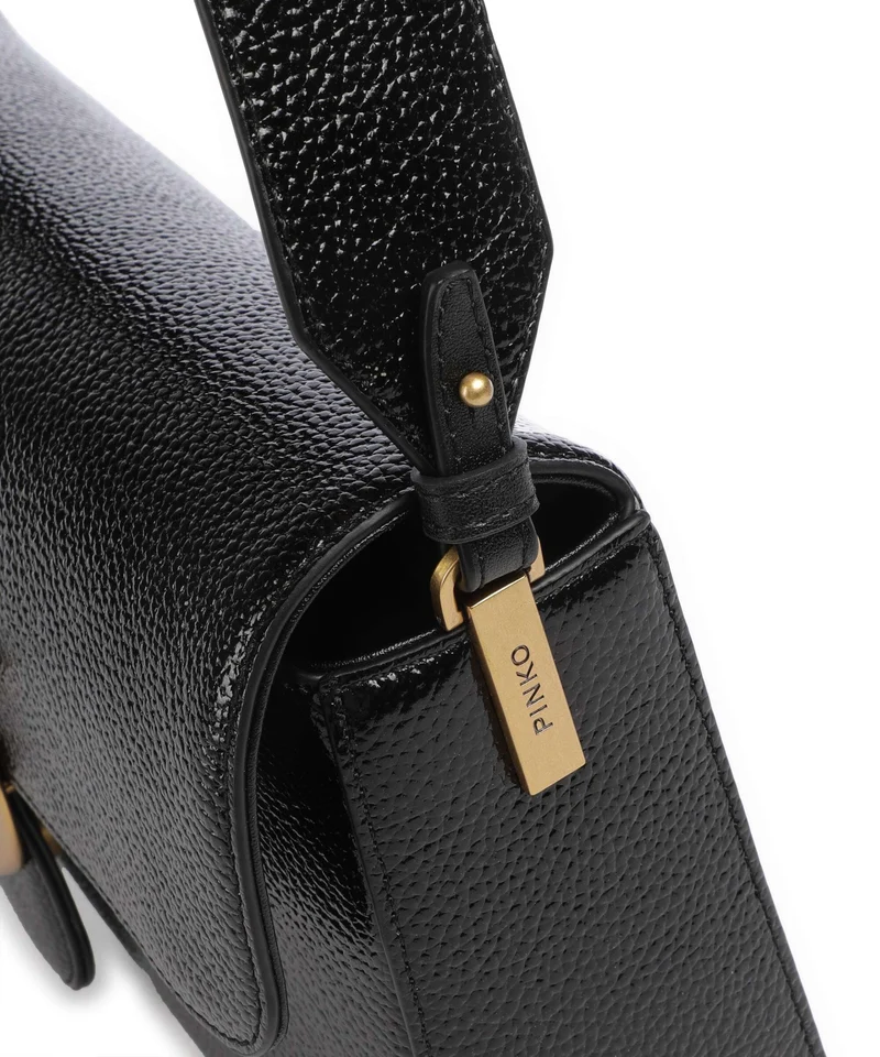 Pinko Love One Classic Slouchy Schultertasche nero/antique gold