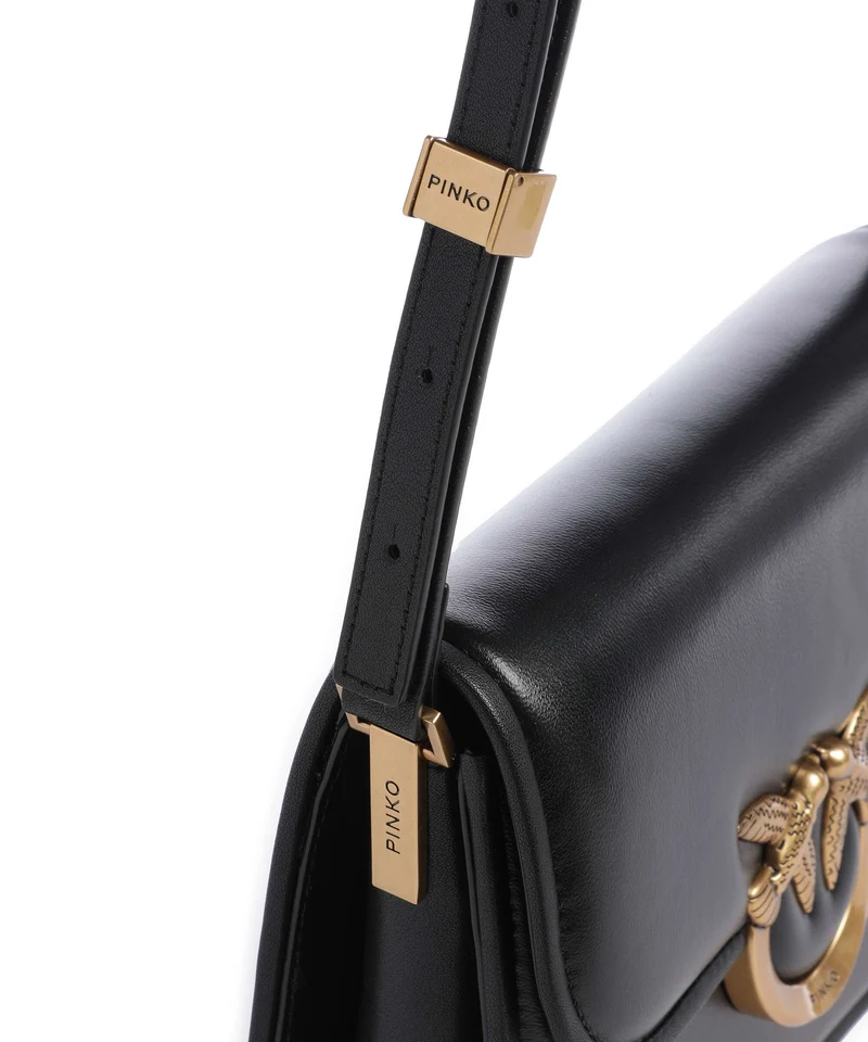 Pinko Love One Mini Umhängetasche nero/antique gold