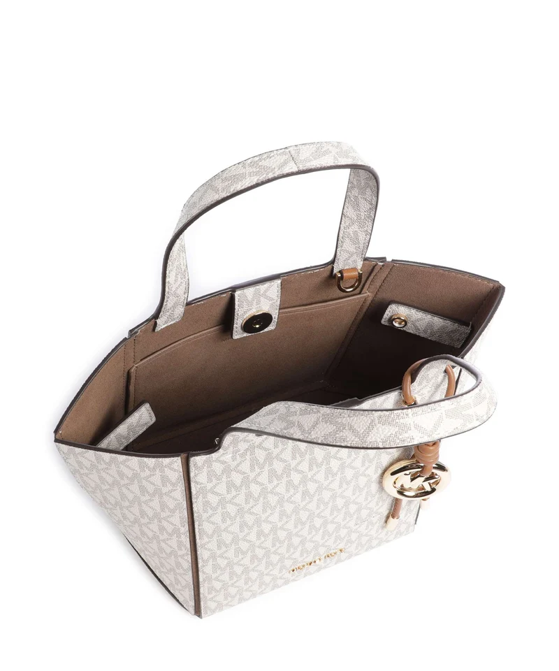 Michael Kors Jordi Small Handtasche vanilla/acorn