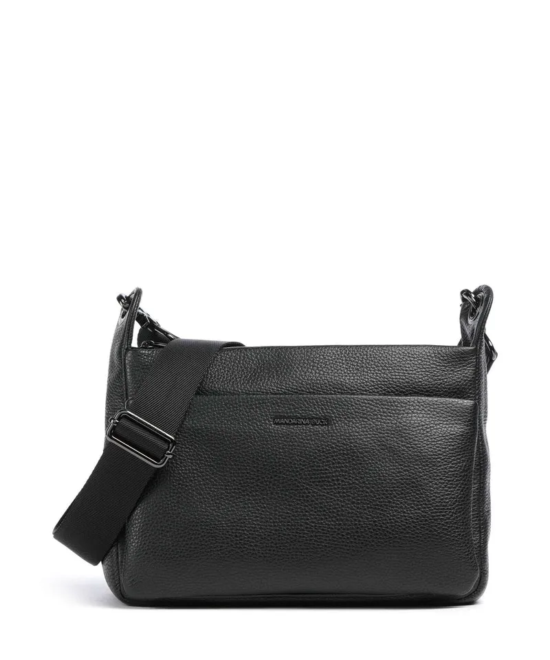Mandarina Duck Mellow Leather Schultertasche nero