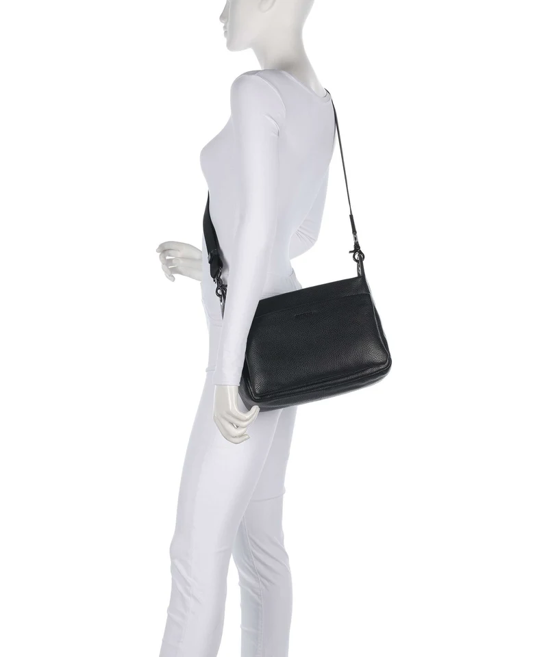 Mandarina Duck Mellow Leather Schultertasche nero