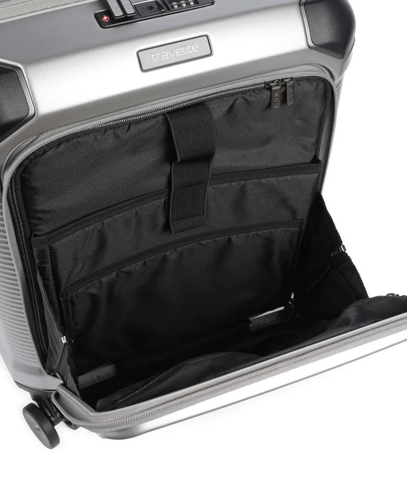 Travelite Millenium 4-Rollen Trolley silver