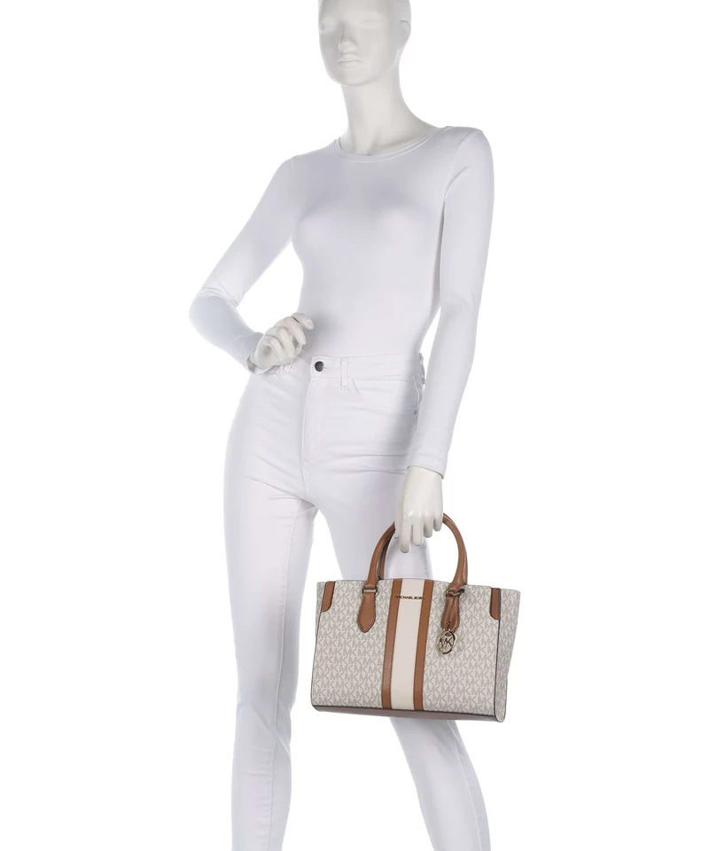 Michael Kors Becca Medium Handtasche vanilla/acorn