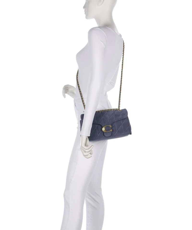 Coach Tabby Quilted 26 Schultertasche light denim