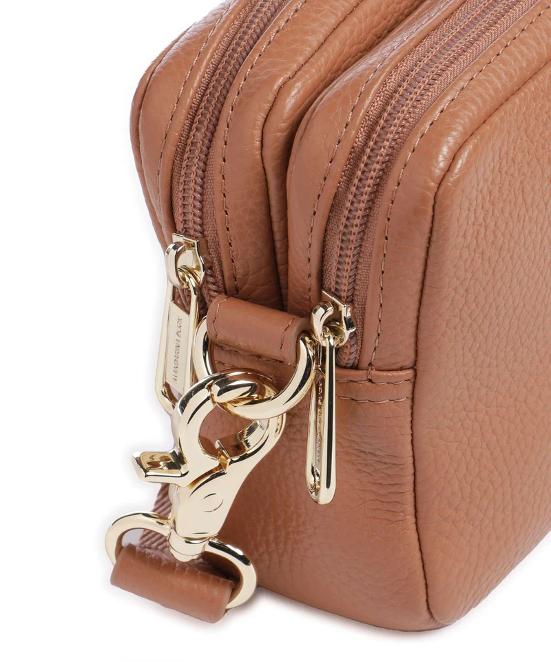 Mandarina Duck Mellow Leather Umhängetasche pecan nut