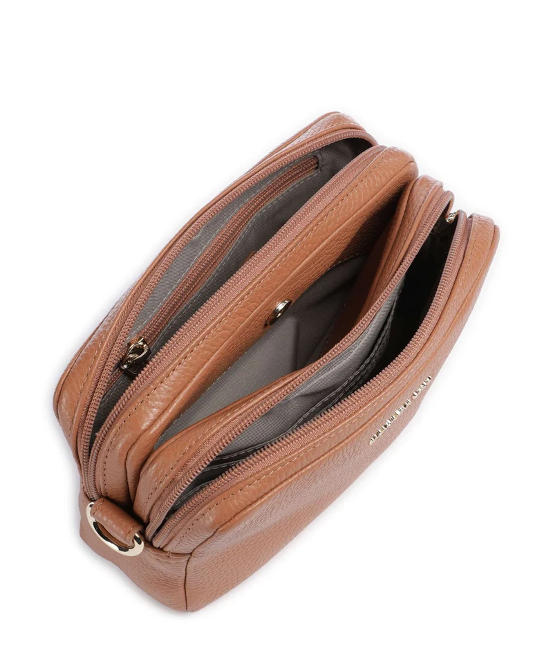 Mandarina Duck Mellow Leather Umhängetasche pecan nut