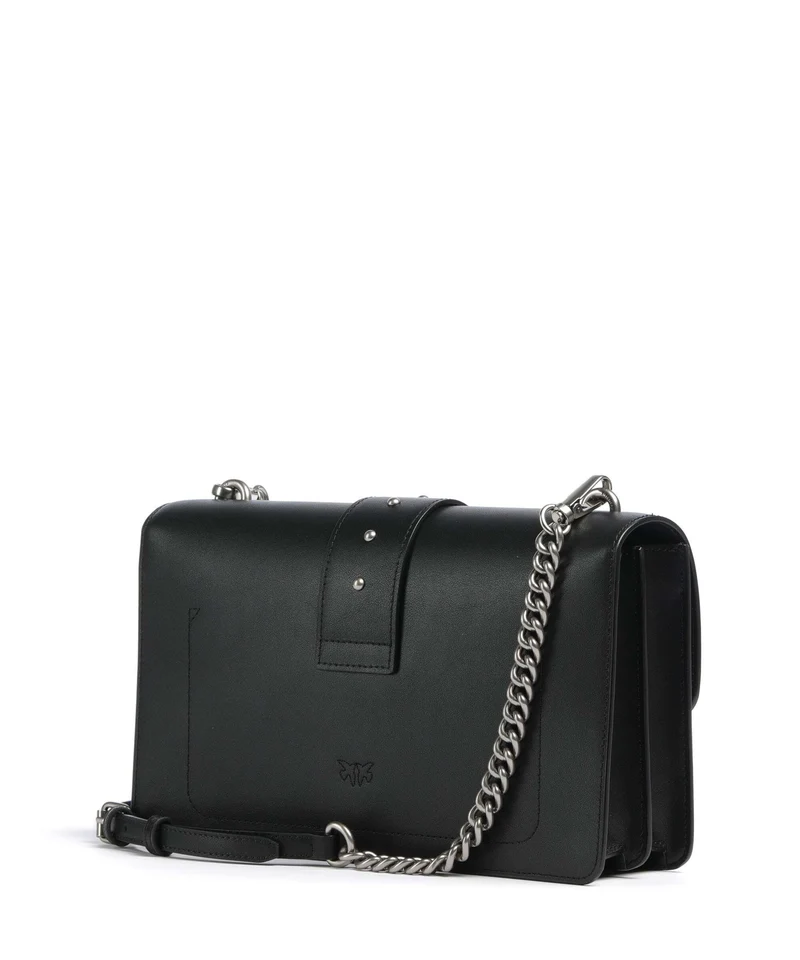 Pinko Love One Classic Umhängetasche nero/old silver