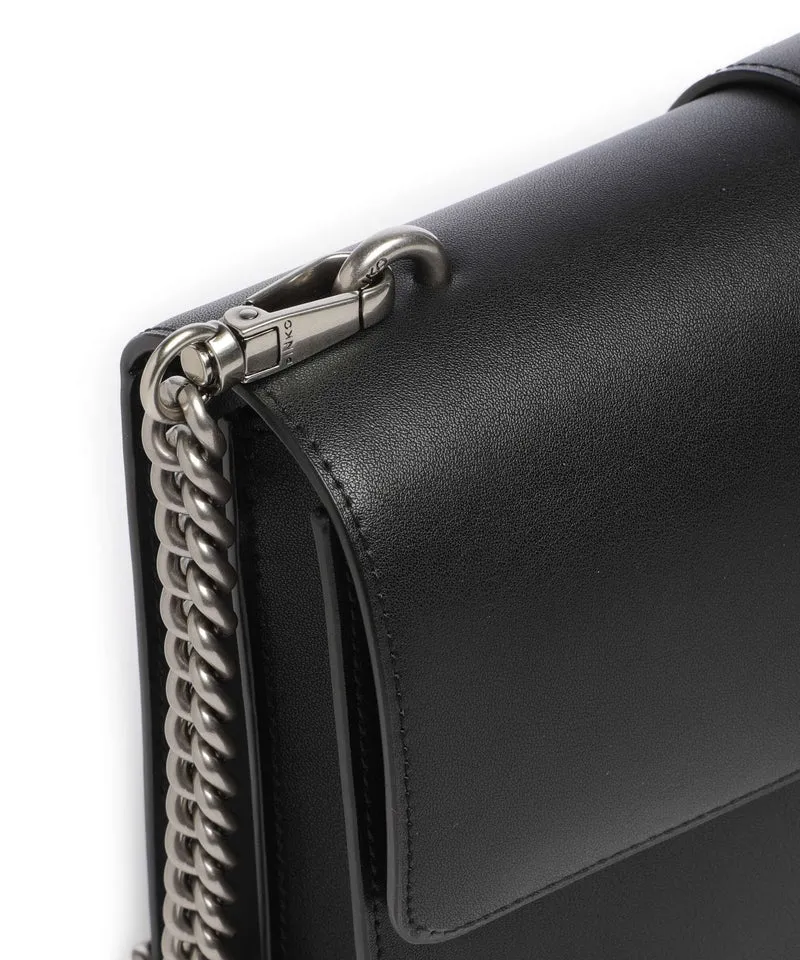 Pinko Love One Classic Umhängetasche nero/old silver