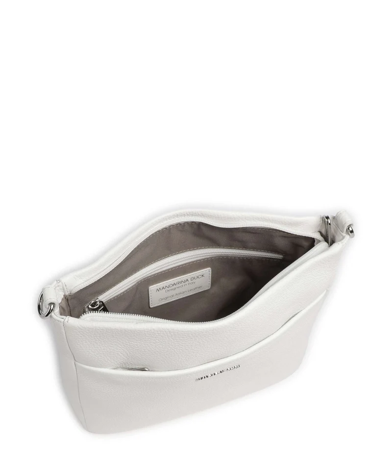 Mandarina Duck Mellow Leather Umhängetasche blanc