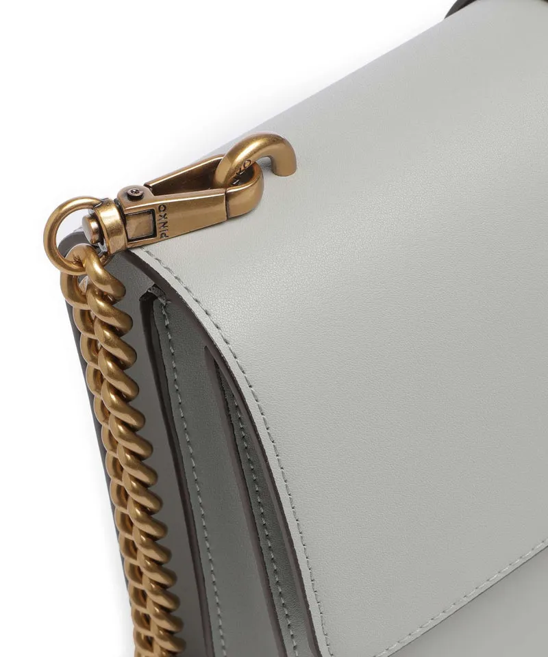 Pinko Love One Classic Umhängetasche grigio perla/antique gold