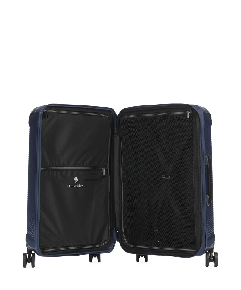 Travelite Millenium 4-Rollen Trolley Set navy