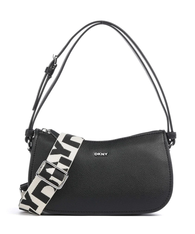 DKNY Nessa Schultertasche black/silver