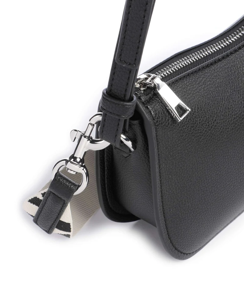 DKNY Nessa Schultertasche black/silver