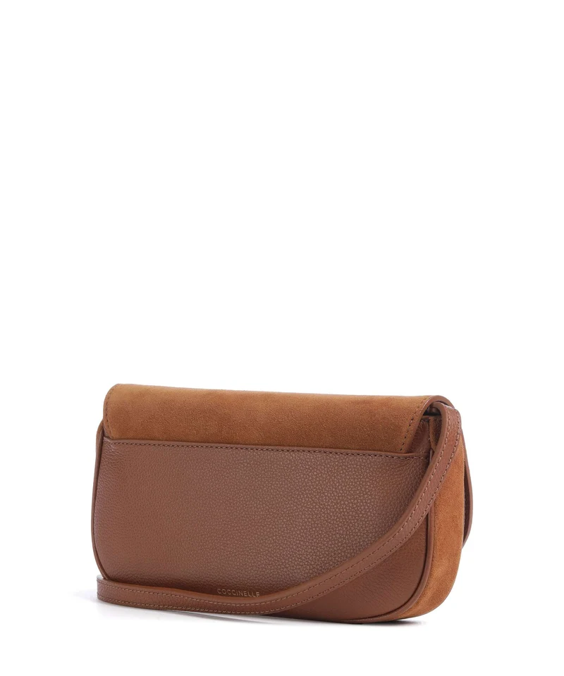 Coccinelle Mavery Suede Umhängetasche cognac