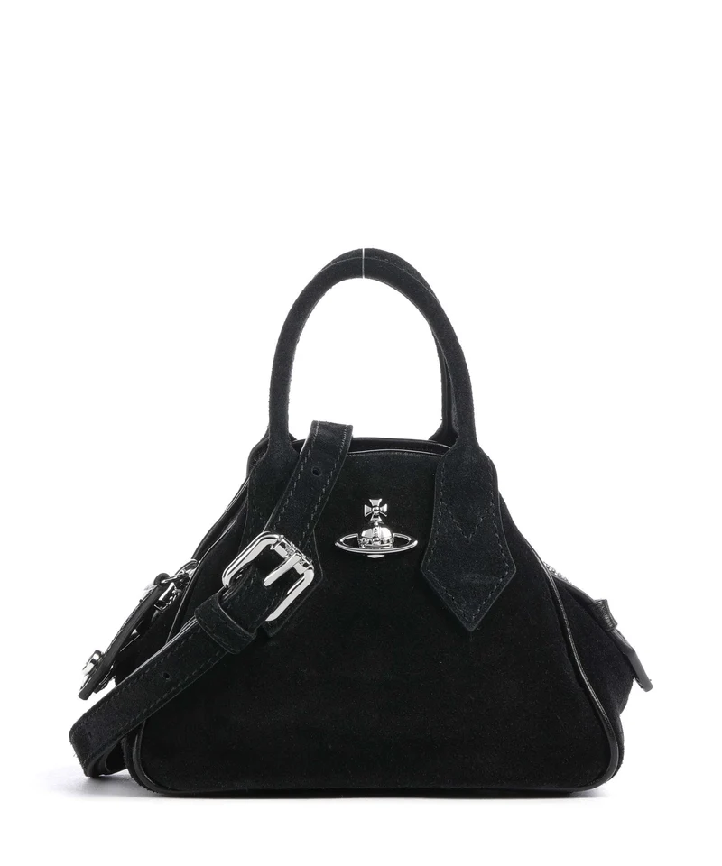 Vivienne Westwood Yasmine Suede Mini Umhängetasche black
