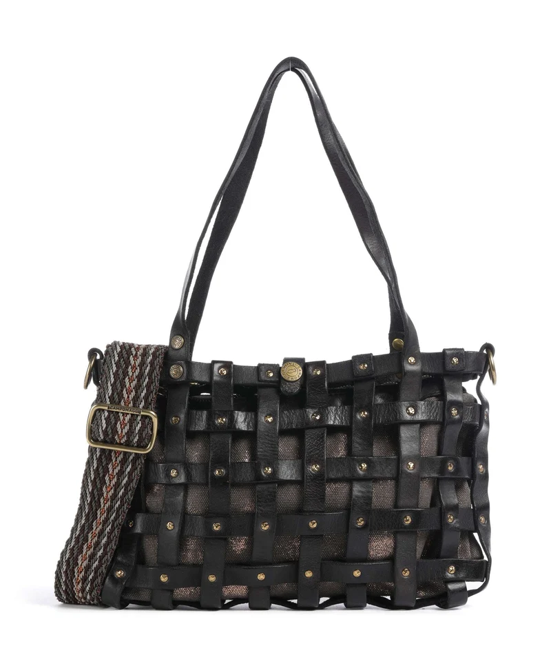 Campomaggi Schultertasche grey/bronze