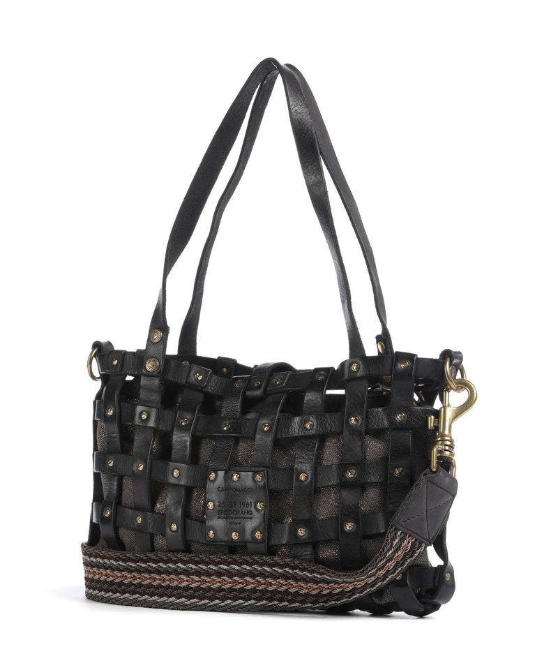 Campomaggi Schultertasche grey/bronze