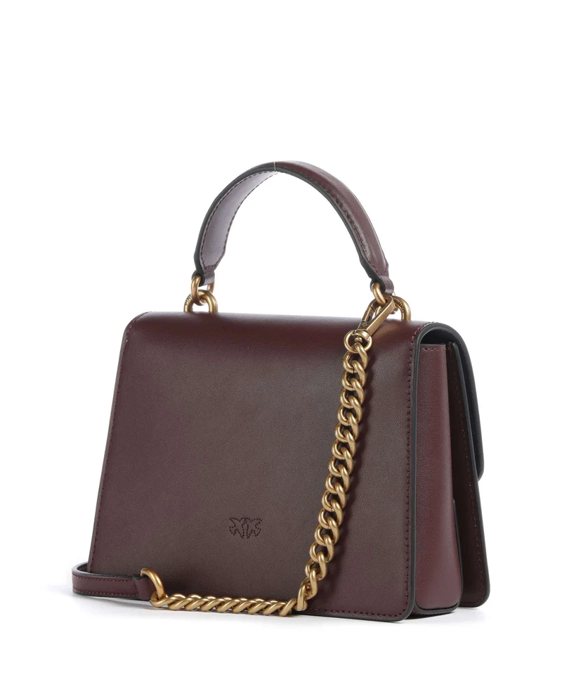Pinko Love One Mini Handtasche burgundy wine/antique gold