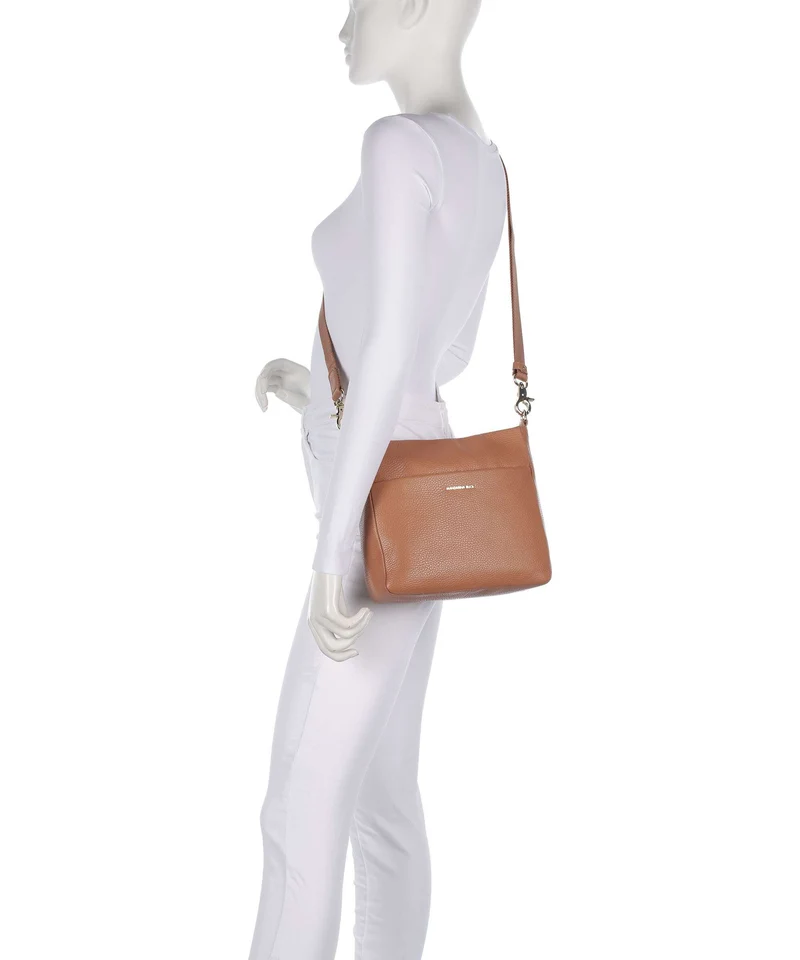 Mandarina Duck Mellow Leather Umhängetasche pecan nut