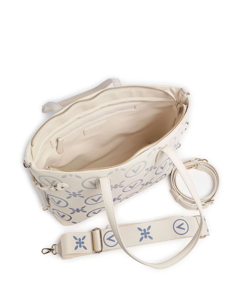 Valentino Bags Samba Re Print Shopper ecru/bluette
