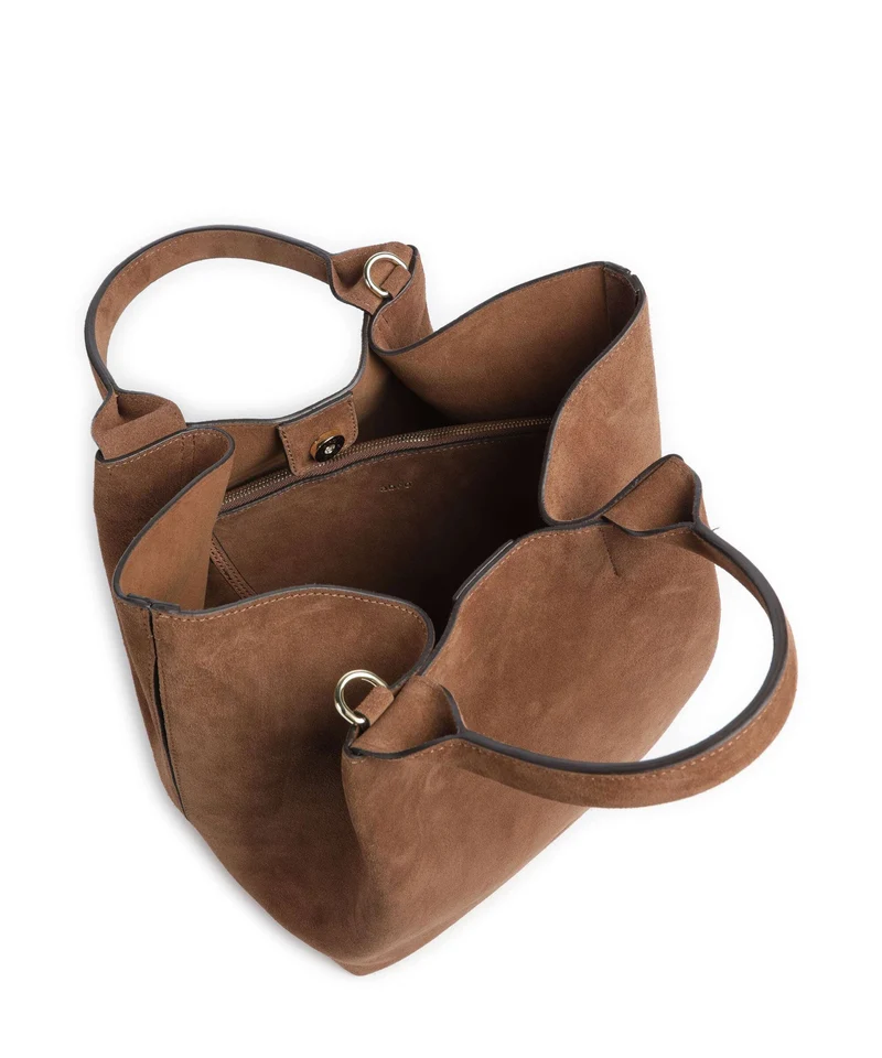 Abro Suede Essential Medium Handtasche wood