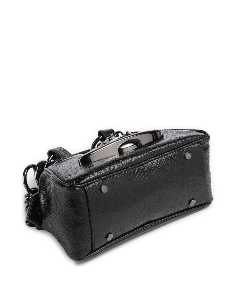 Vivienne Westwood Archive Python-Effect Embossed Schultertasche black
