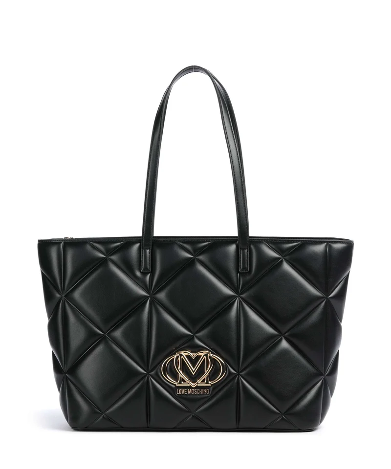 Love Moschino Embossed Q Shopper black