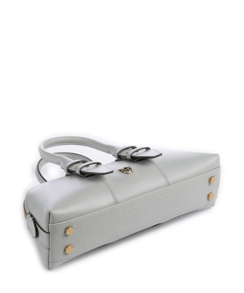 Pinko Bowling Horizontal Handtasche grigio perla/antique gold