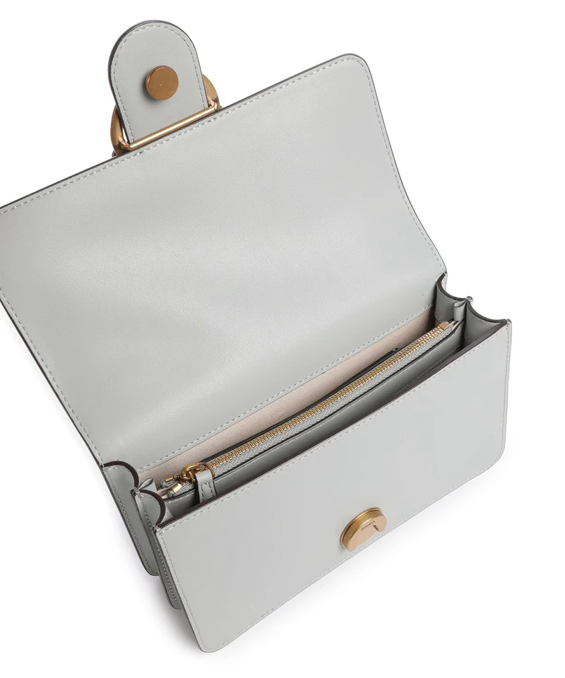 Pinko Love One Mini Umhängetasche grigio perla/antique gold