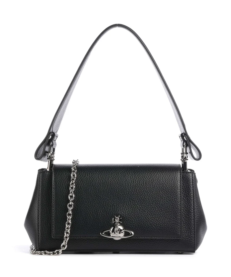 Vivienne Westwood Hazel Grain Medium Schultertasche black