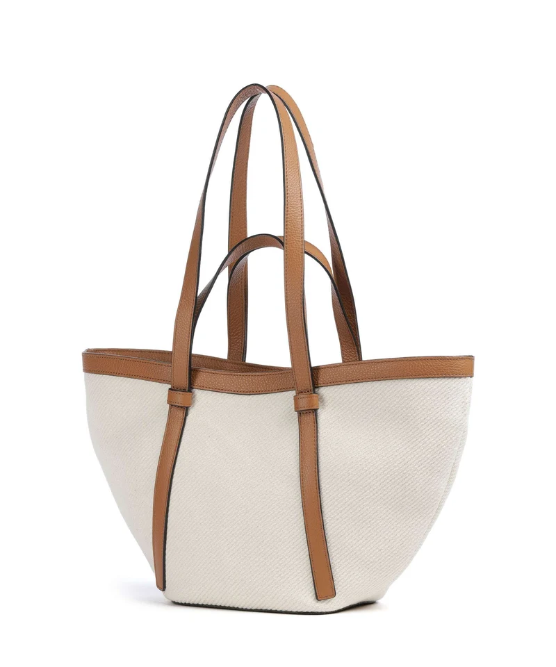 Abro Super Drill Cosmo Medium Shopper ivory/cuoio