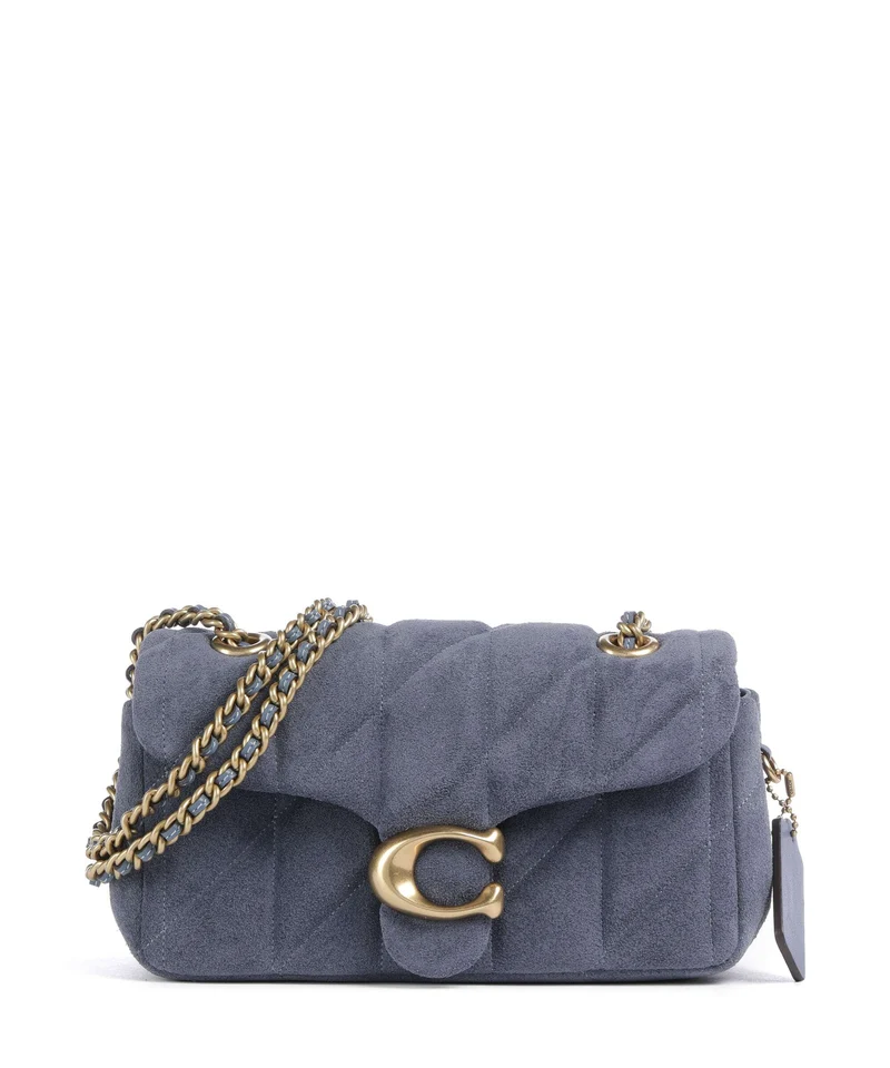 Coach Tabby Quilted 20 Schultertasche light denim