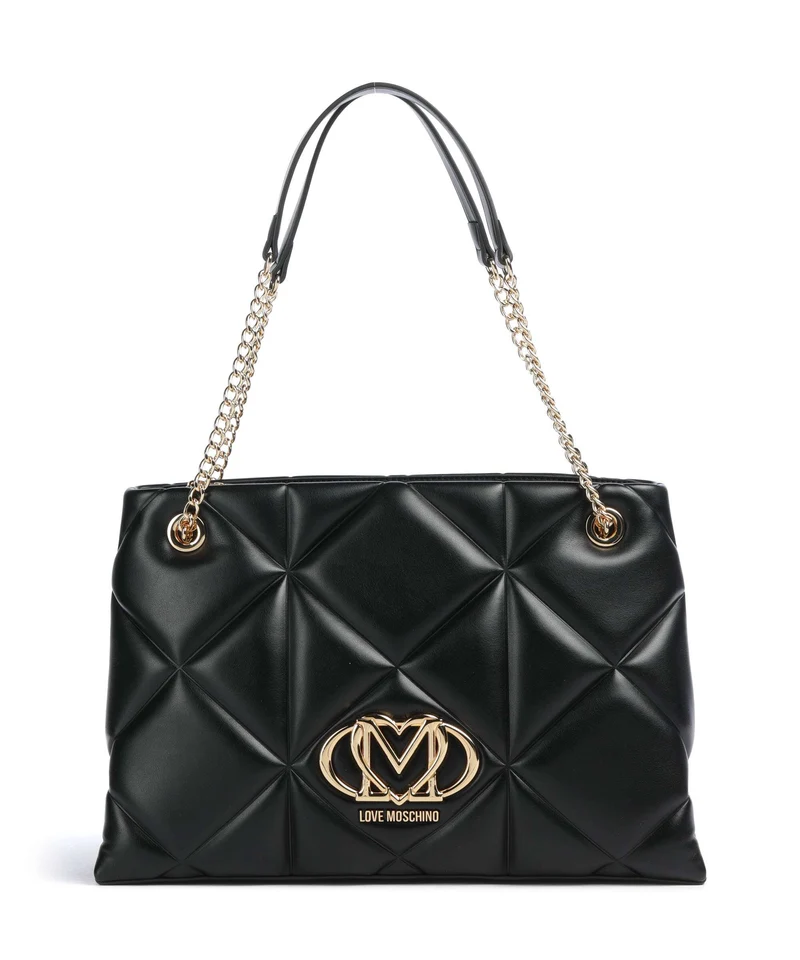 Love Moschino Embossed Q Shopper black