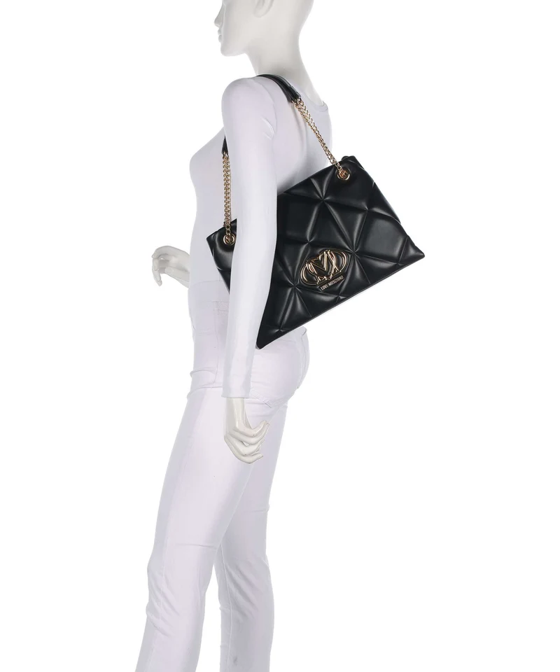 Love Moschino Embossed Q Shopper black