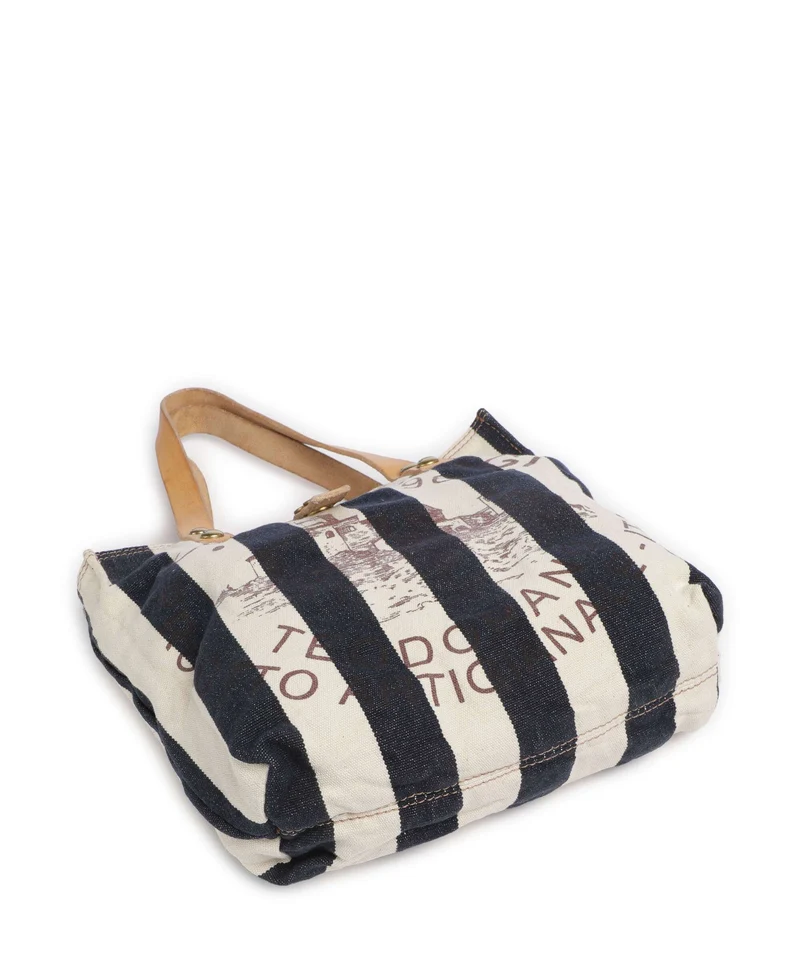 Campomaggi Shopper blue/beige