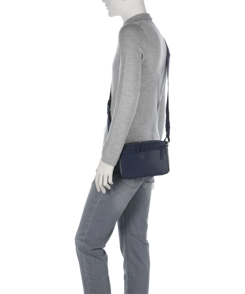 Emporio Armani Business Regenerated Umhängetasche medieval blue